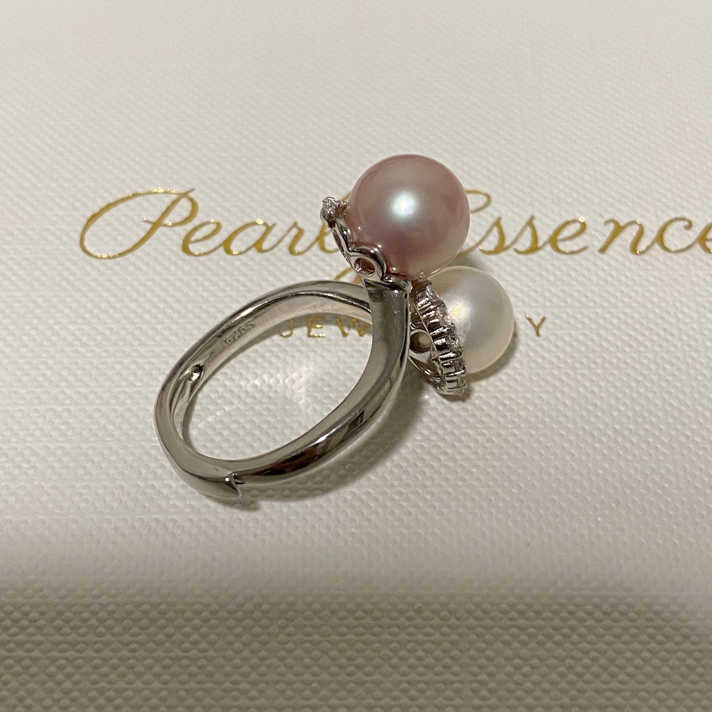 9mm Lucky Double Freshwater Pearl Ring