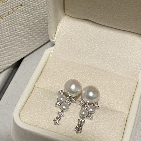 (Pre-order) Starlit Freshwater Pearl Stud Earrings FES4870