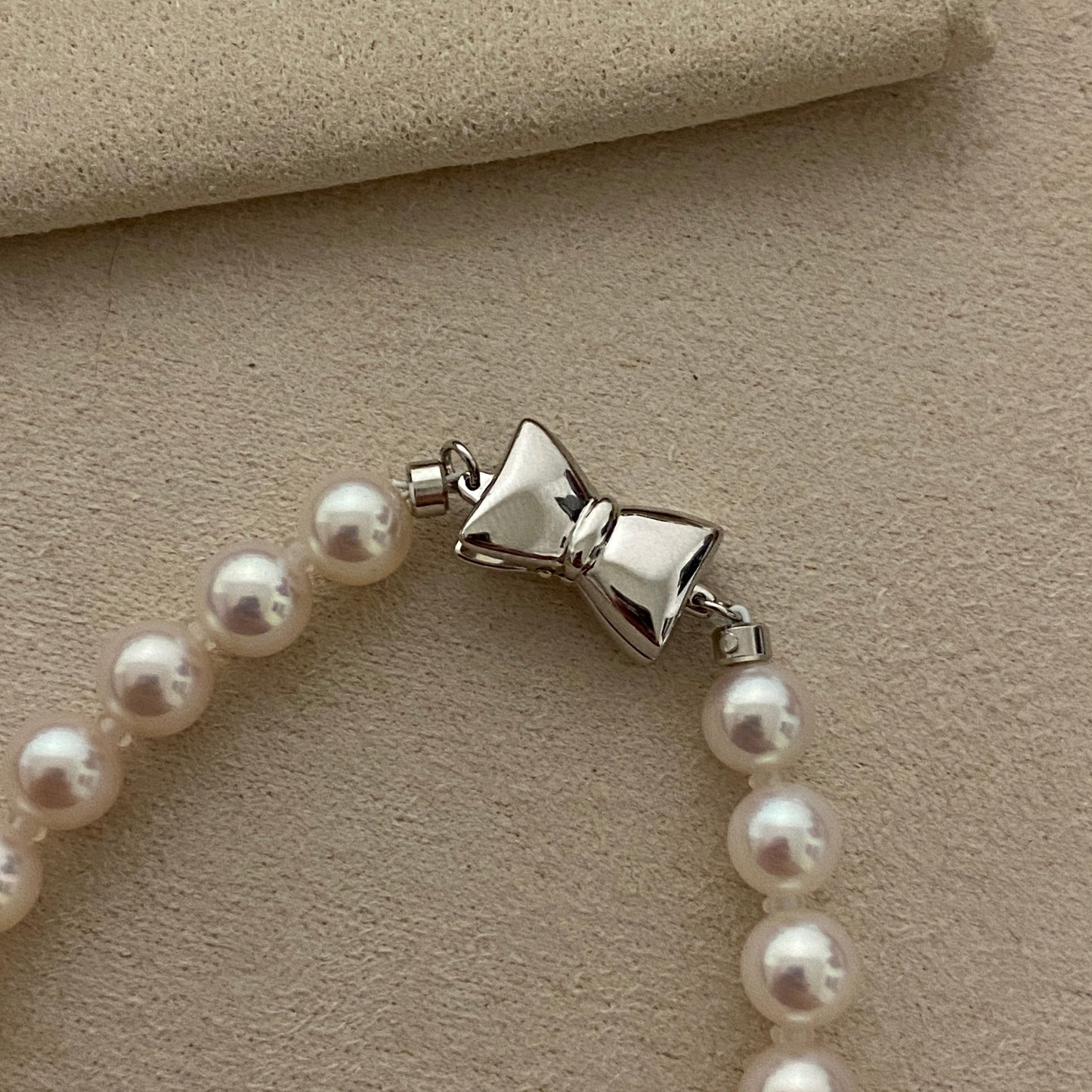 (Pre-order) Bow Freshwater Pearl Bracelet FBS6650