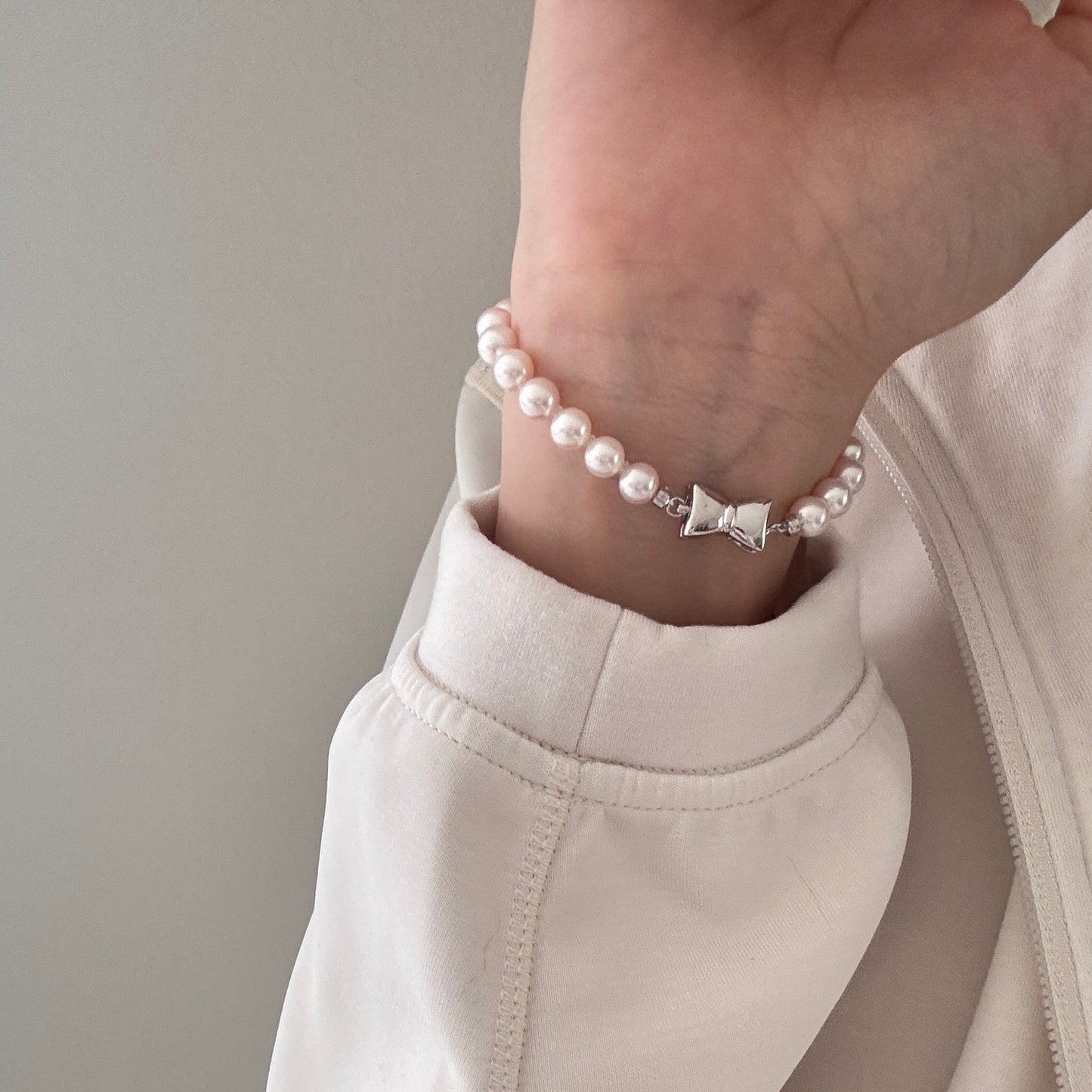 (Pre-order) Bow Freshwater Pearl Bracelet FBS6650