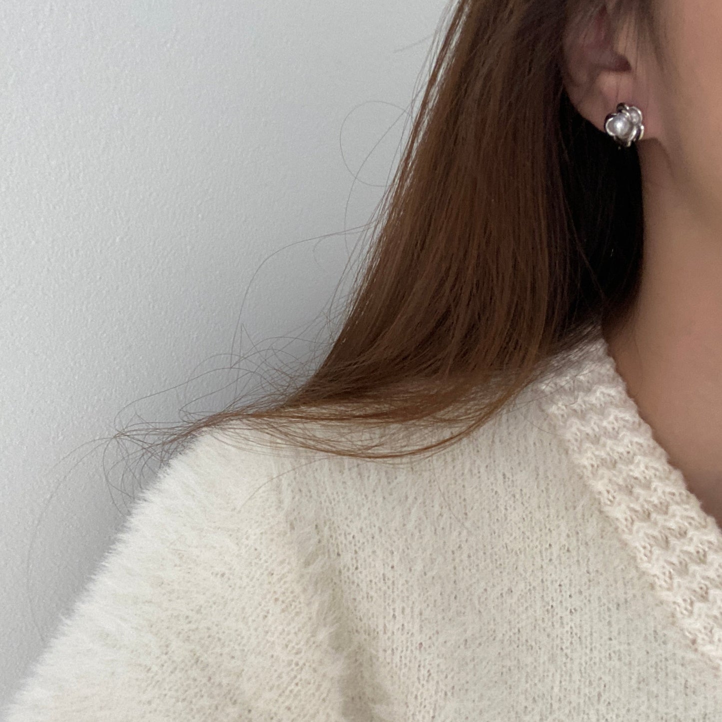 5mm Little Flower Freshwater Pearl Stud Earrings