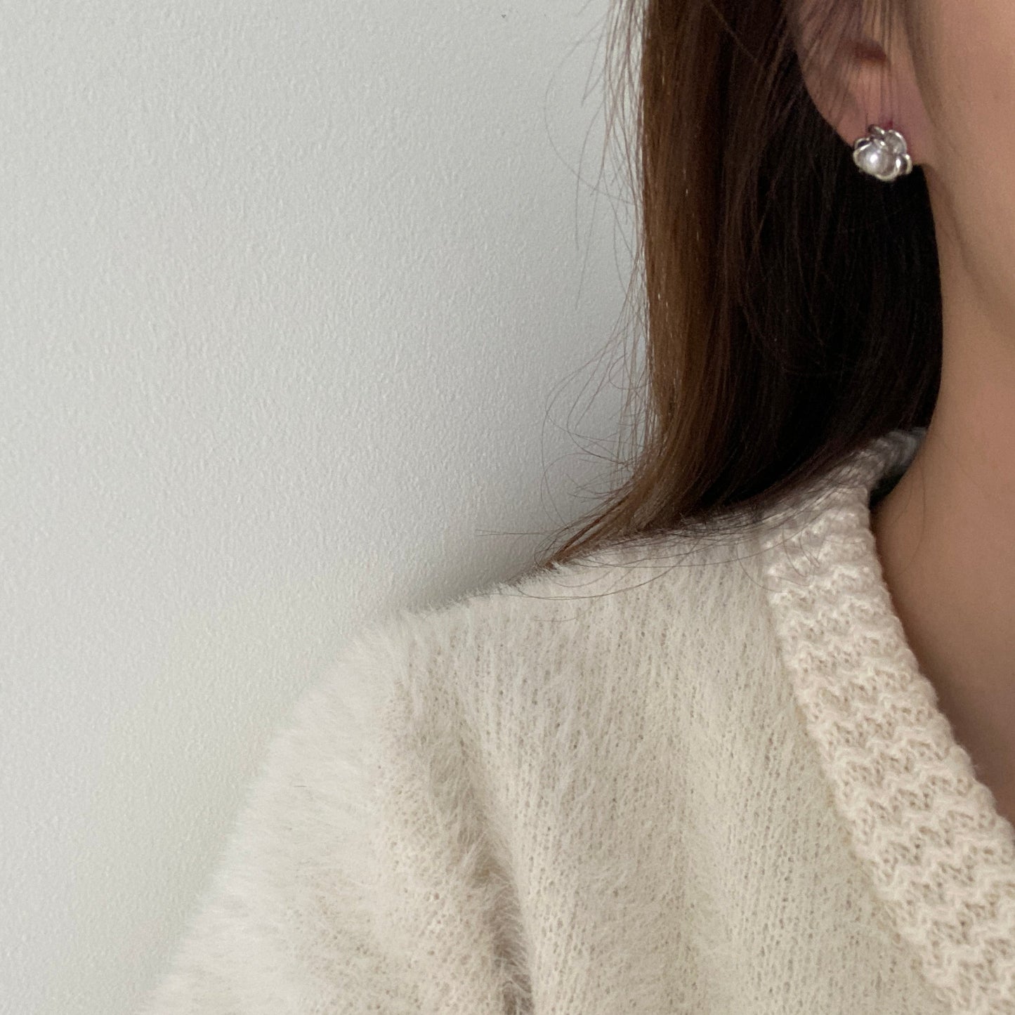 5mm Little Flower Freshwater Pearl Stud Earrings