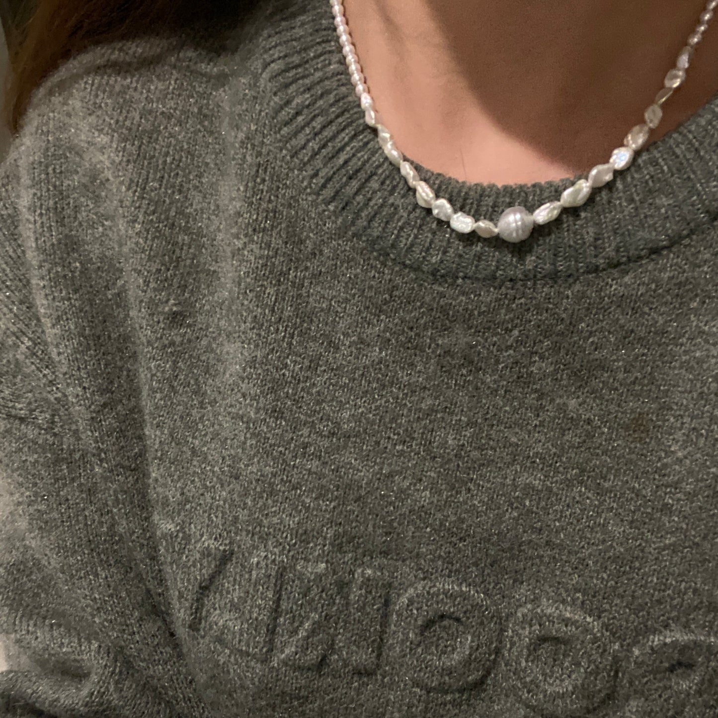 Circle Australian South Sea & Freshwater Pearl Design Necklace SFNS0411