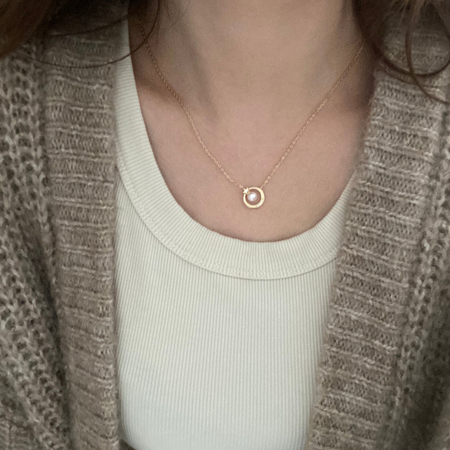 6mm Star Moon Akoya Pearl Necklace ANSG0600