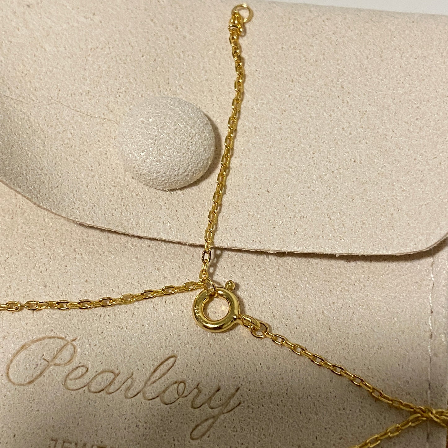 6.5mm Star Moon Akoya Pearl Necklace - Gold