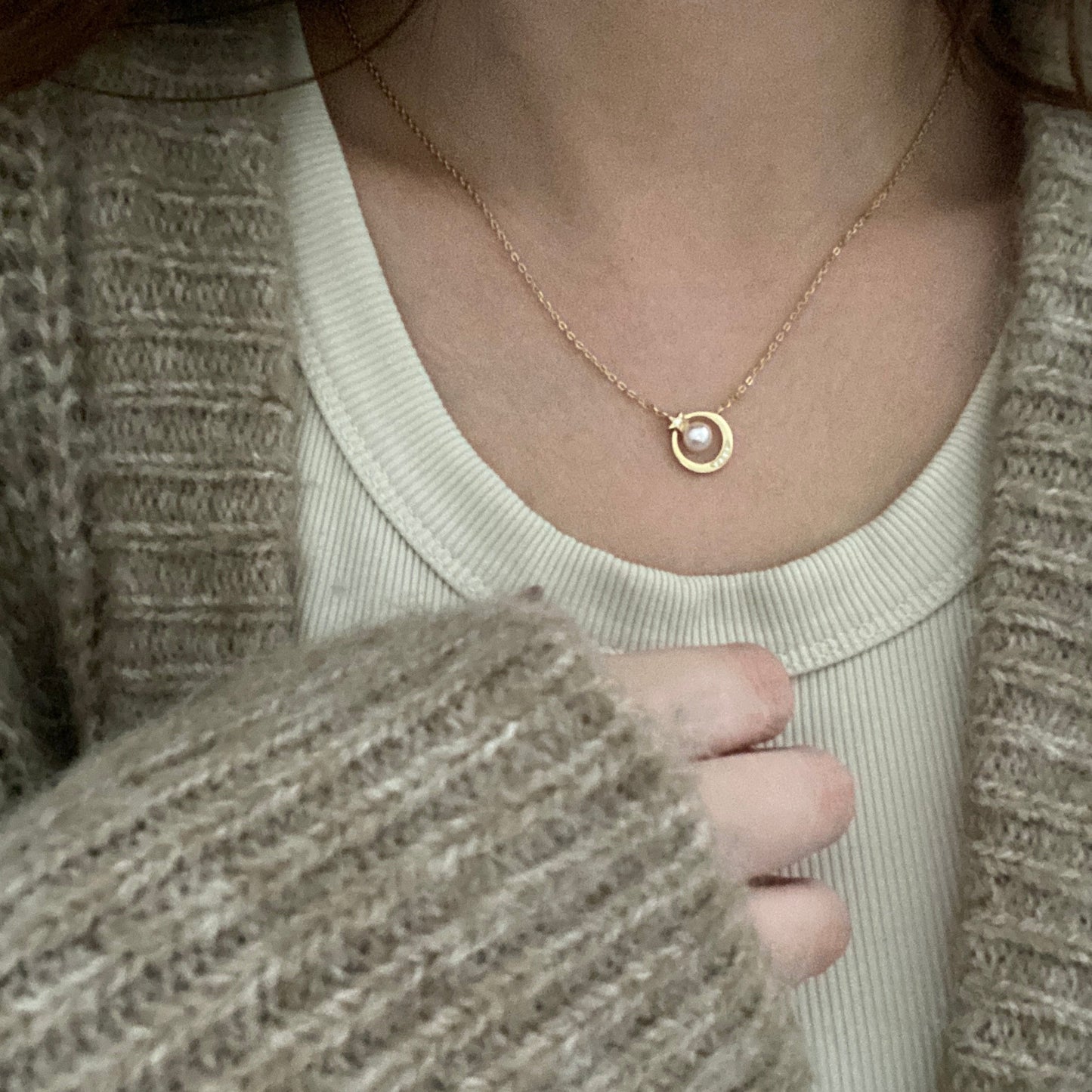 6mm Star Moon Akoya Pearl Necklace ANSG0600