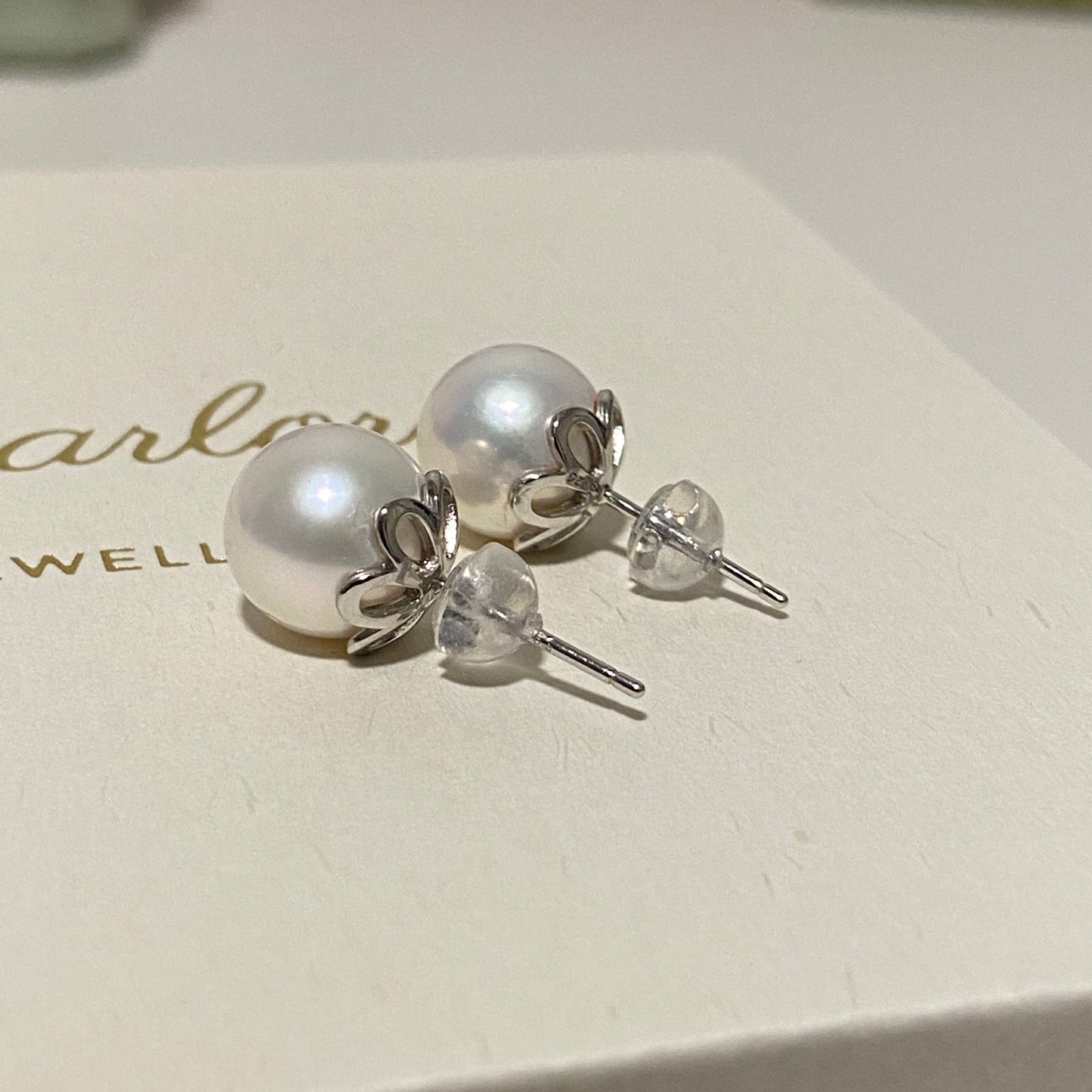 9-10mm Classic Freshwater Pearl Stud Earring FES9798