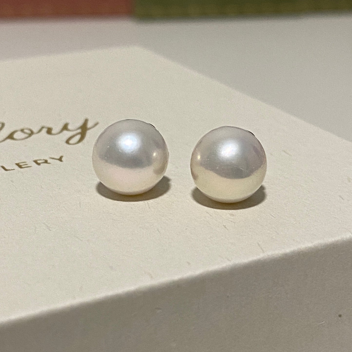 9-10mm Classic Freshwater Pearl Stud Earring FES9798