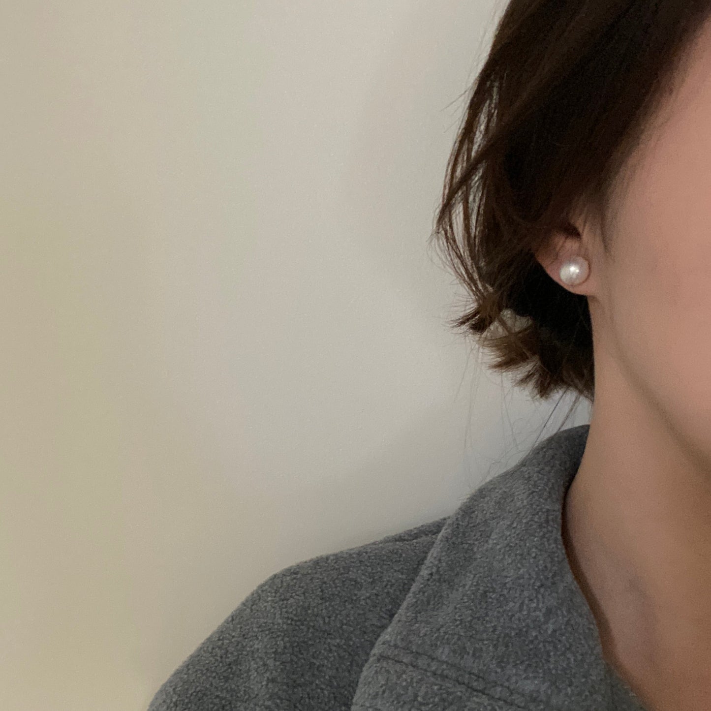 9-10mm Classic Freshwater Pearl Stud Earring FES9798