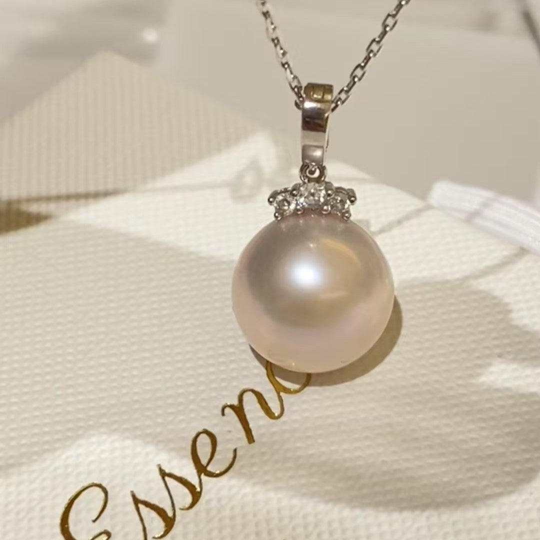 Eyelash-Style Freshwater Pearl Necklace FNS1202