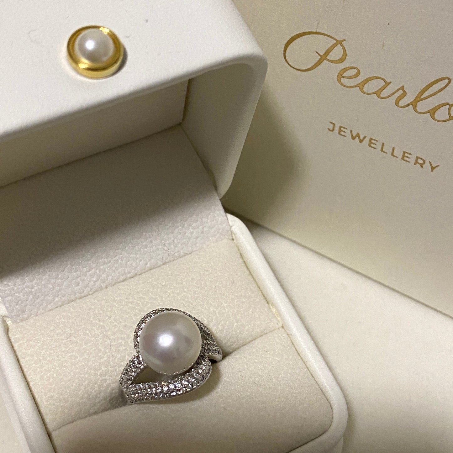 10-11mm Round Baroque Austtralian South Sea Pearl Ring SRS1060