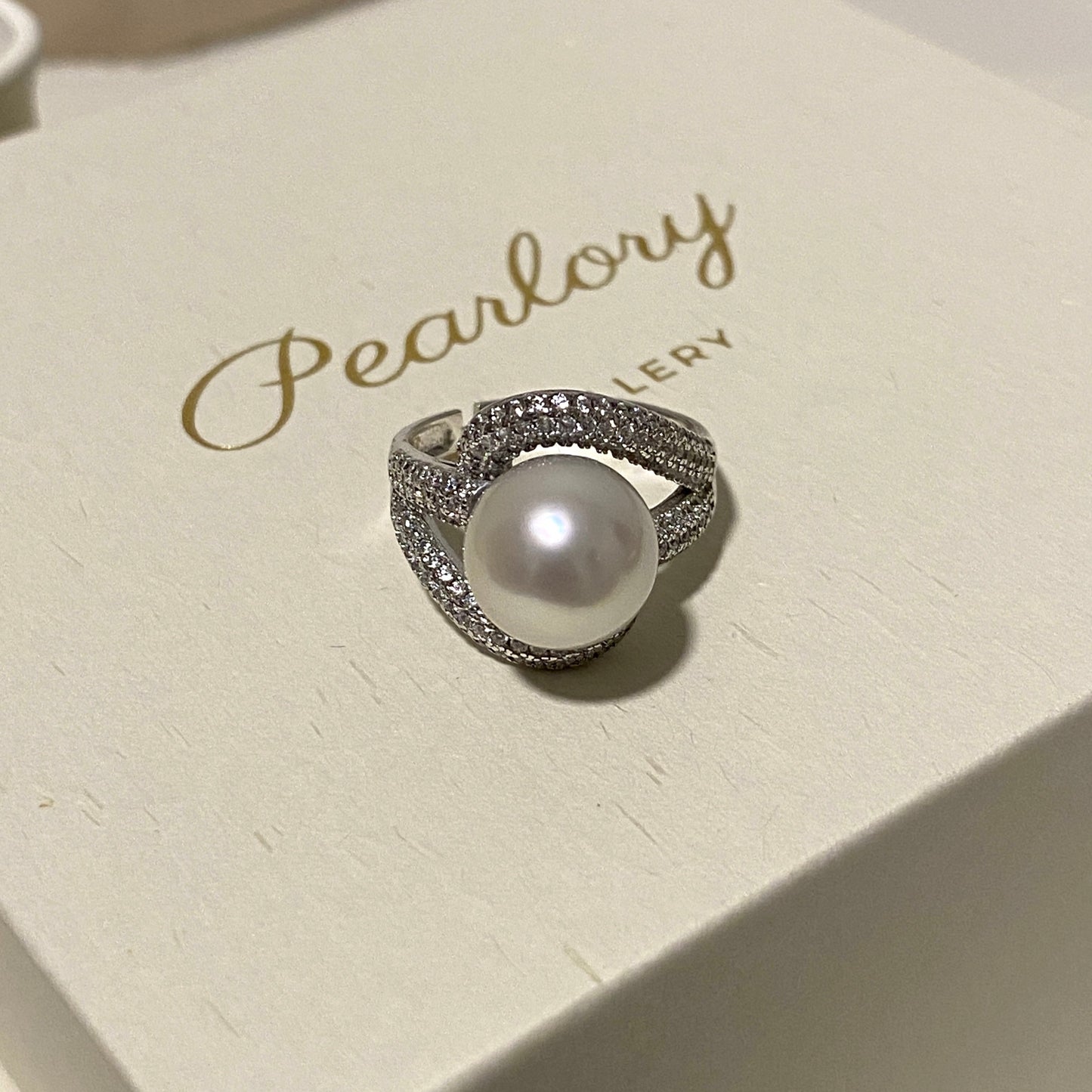 10-11mm Round Baroque Austtralian South Sea Pearl Ring SRS1060