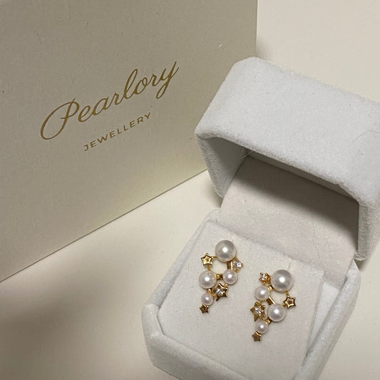 Aurora Star Freshwater Pearl Stud Earrings FESG4560