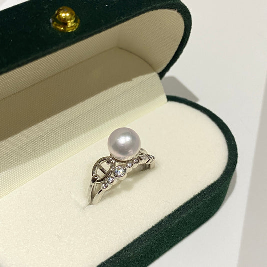 Bubble Akoya Pearl Ring ARS8200