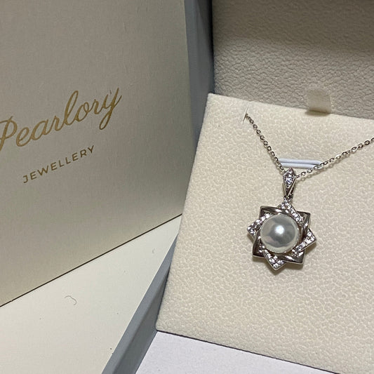 10-11mm Octagonal Star South Sea Pearl Necklace