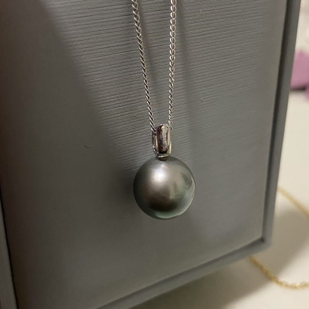 11-12mm Classic 18K Gold Tahitian Pearl Necklace TN18K1155