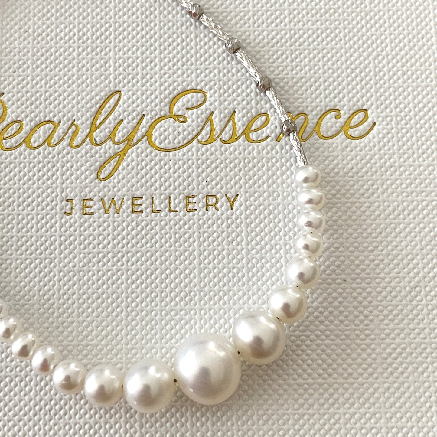 3.5-8.5mm Half Smile Style Freshwater Pearl Bracelet FBS3585