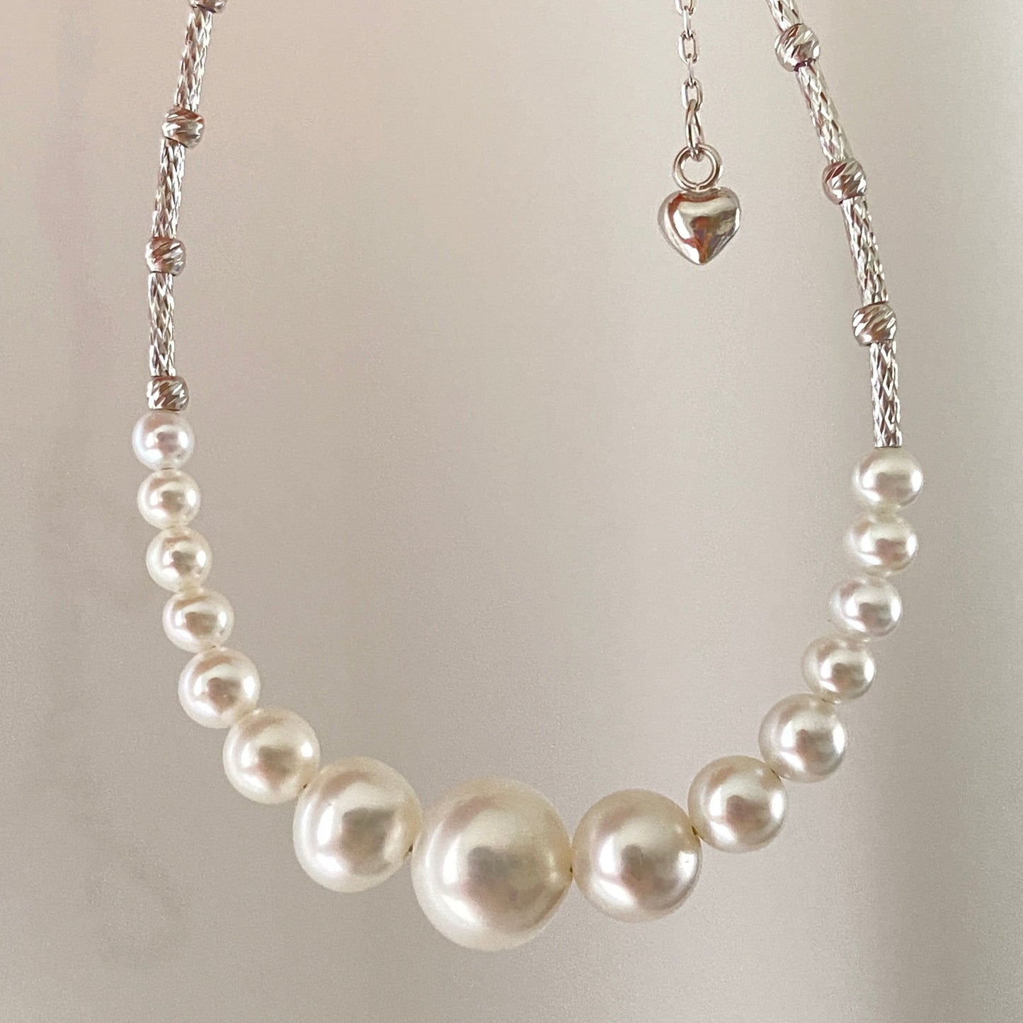 3.5-8.5mm Half Smile Style Freshwater Pearl Bracelet FBS3585