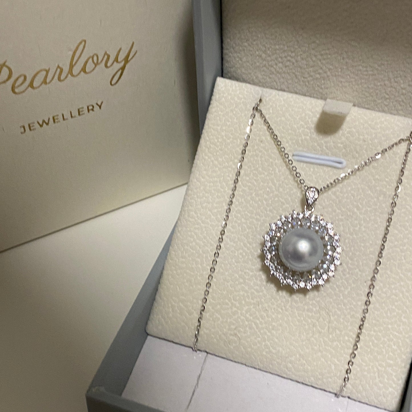 10-11mm Sliver Blue Australian South Sea Necklace