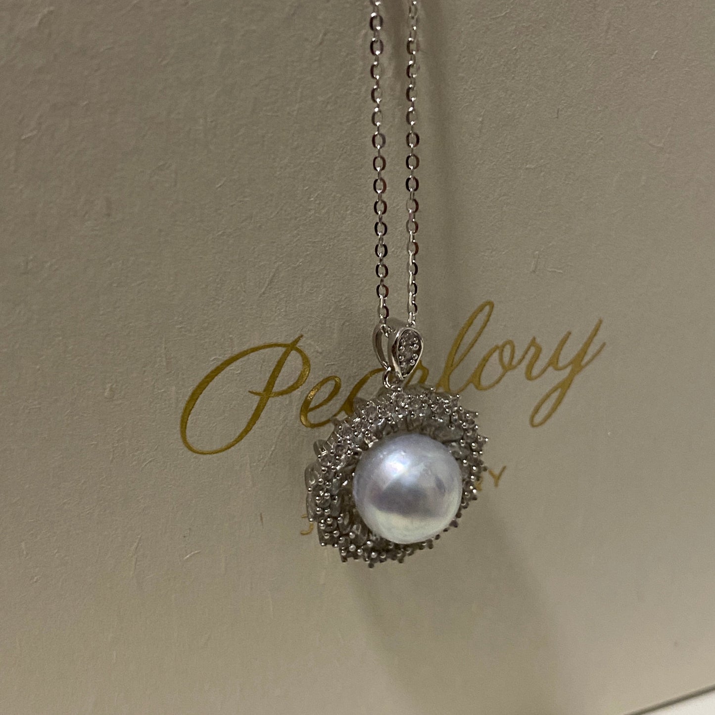 10-11mm Sliver Blue Australian South Sea Necklace