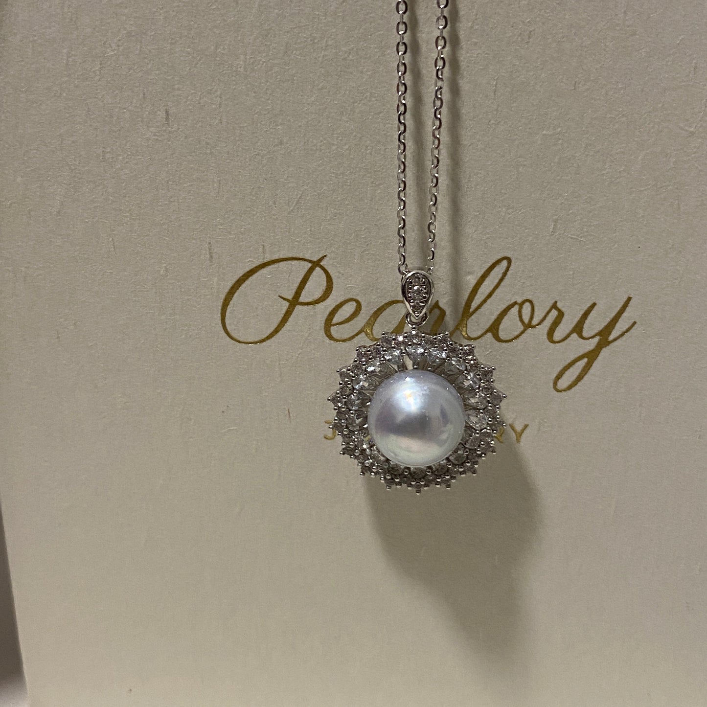 10-11mm Sliver Blue Australian South Sea Necklace