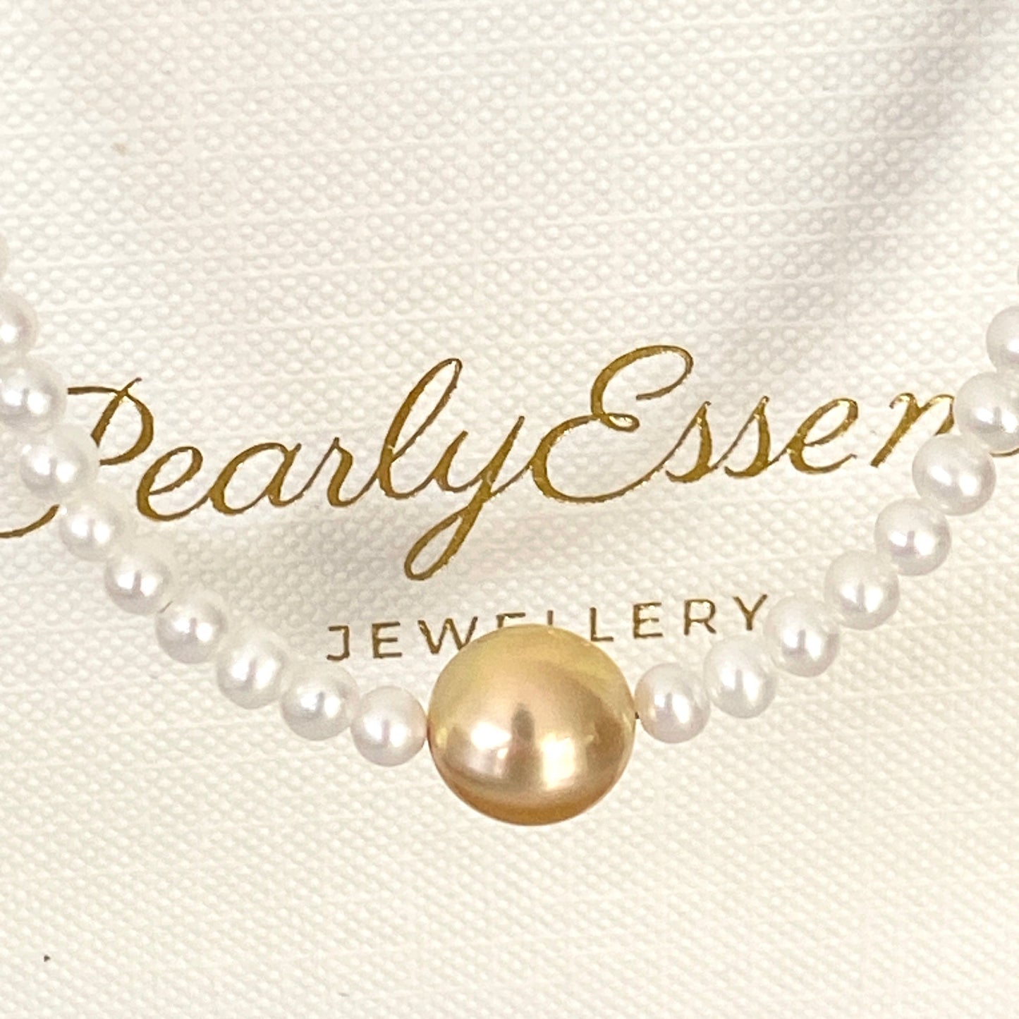 South Sea Gold Pearl & Freshwater Rice Pearl Strands SFSS3595