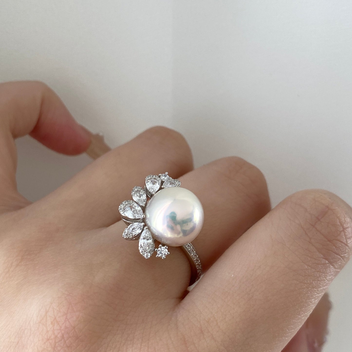 Dual-Purpose Freshwater Pearl Ring/Pendant FRSGF1011