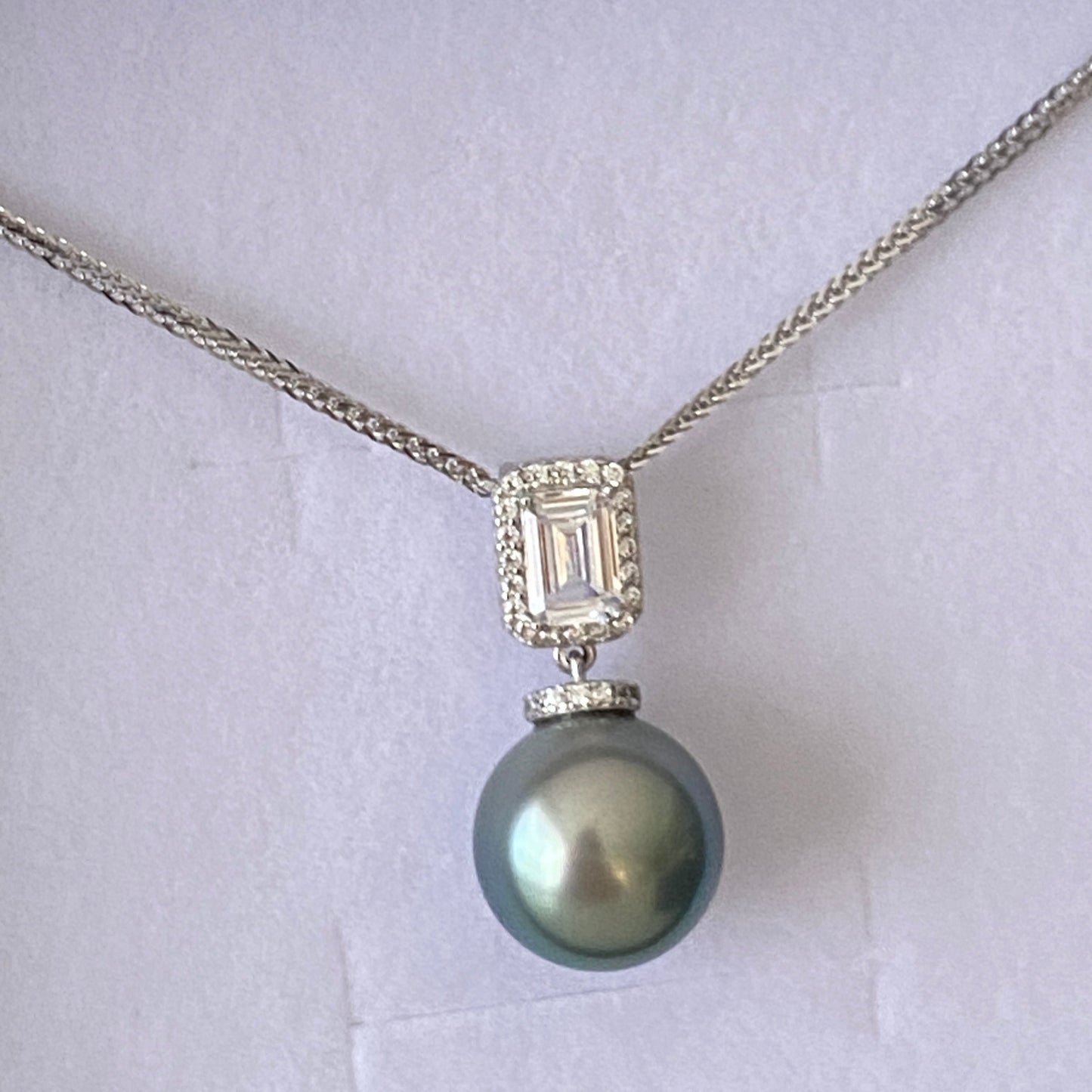 (Pre-order) Sugar Cube Style Tahitian Pearl Necklace TNSZ1112