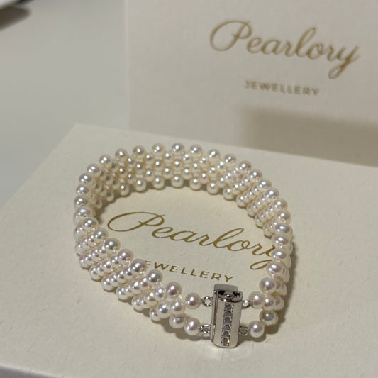 (Pre-order) French Style Muti-layer Freshwater Pearl Bracelet