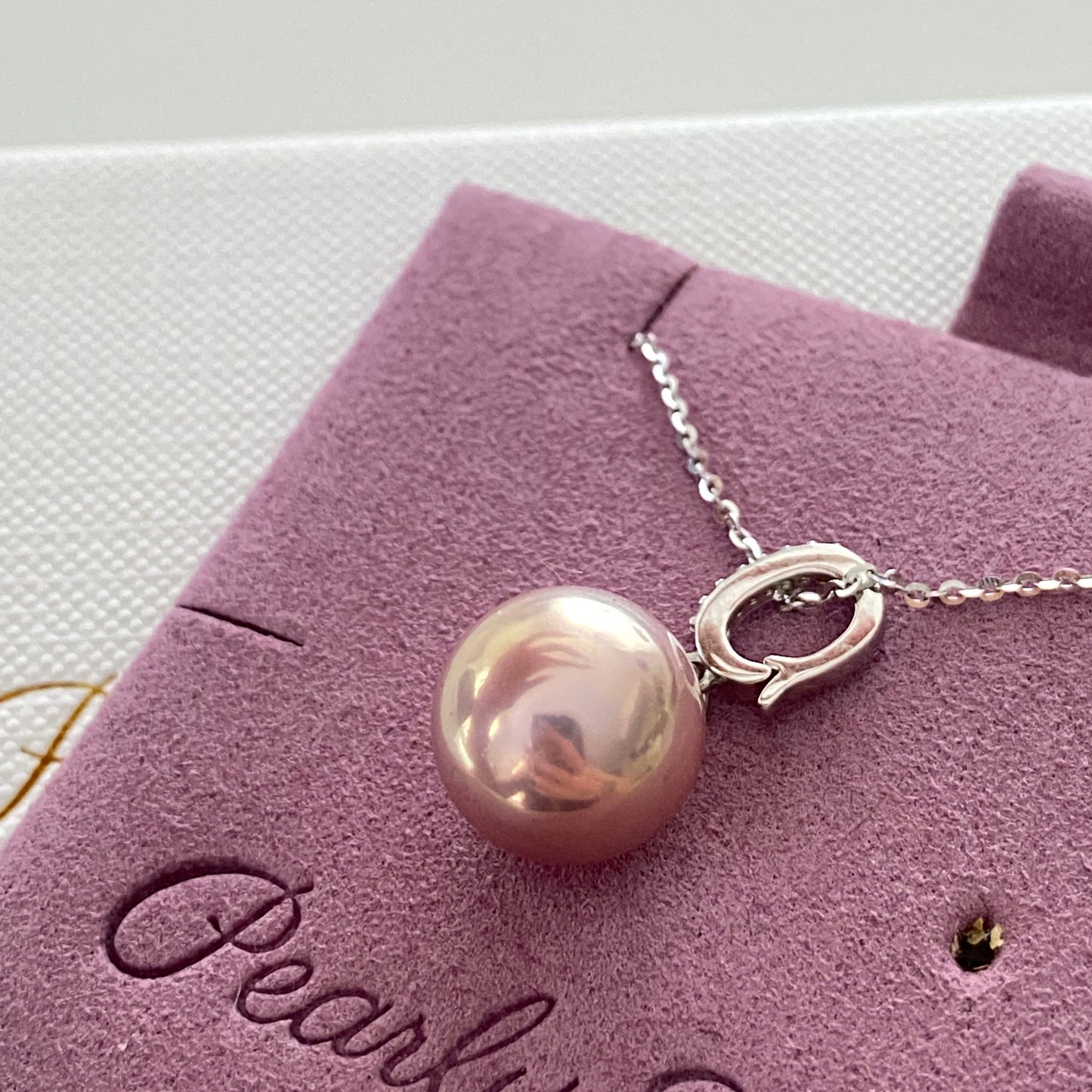 Light Pink Aurora Freshwater Pearl Necklace FNSZ1151