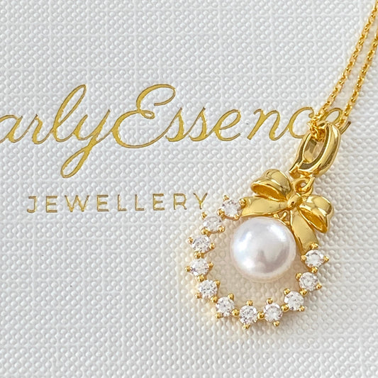(Pre-order) Bow Wreath Australian South Sea Pearl Necklace
