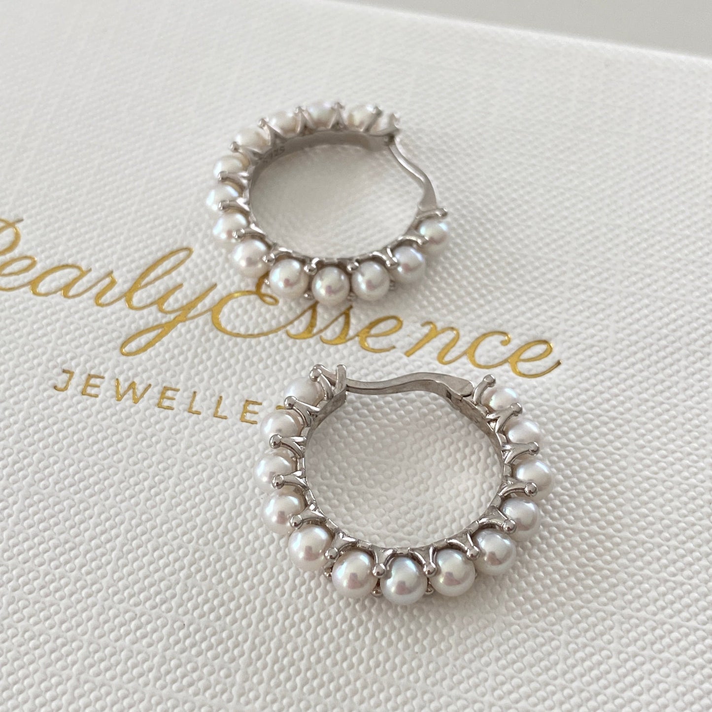 Donut Aurora Freshwater Pearl Earrings FES3500