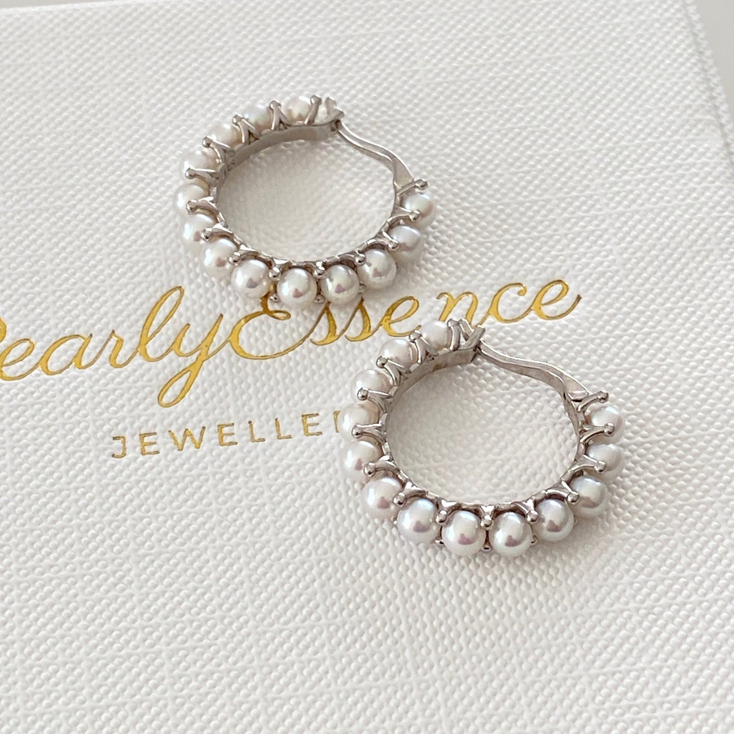 Donut Aurora Freshwater Pearl Earrings FES3500