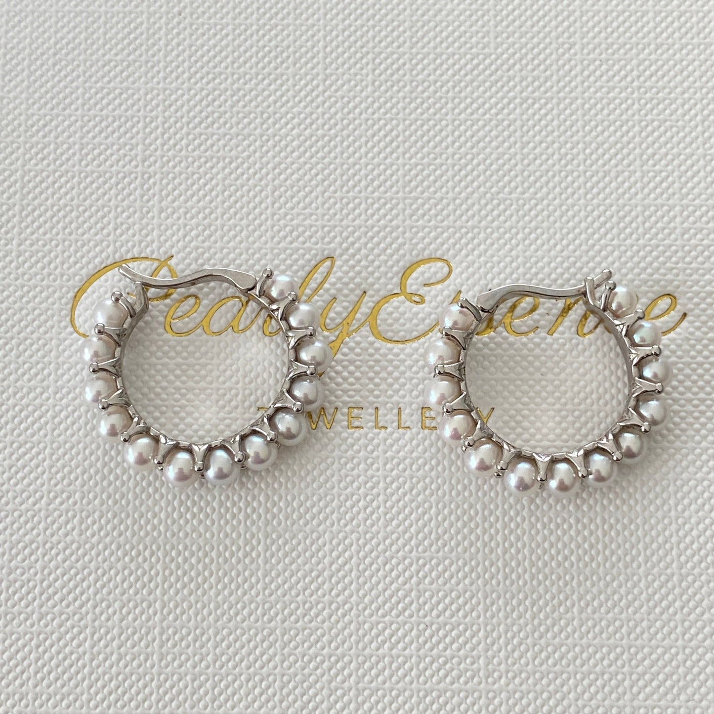 Donut Aurora Freshwater Pearl Earrings FES3500