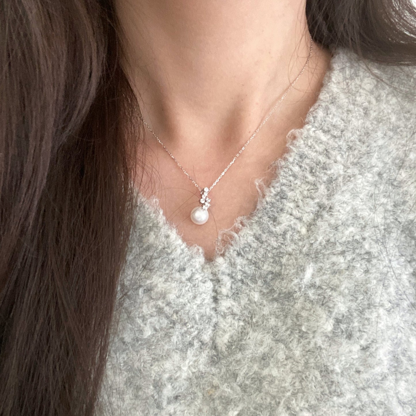 (Pre-order) Gypsophila Freshwater Pearl Necklace FNS0970