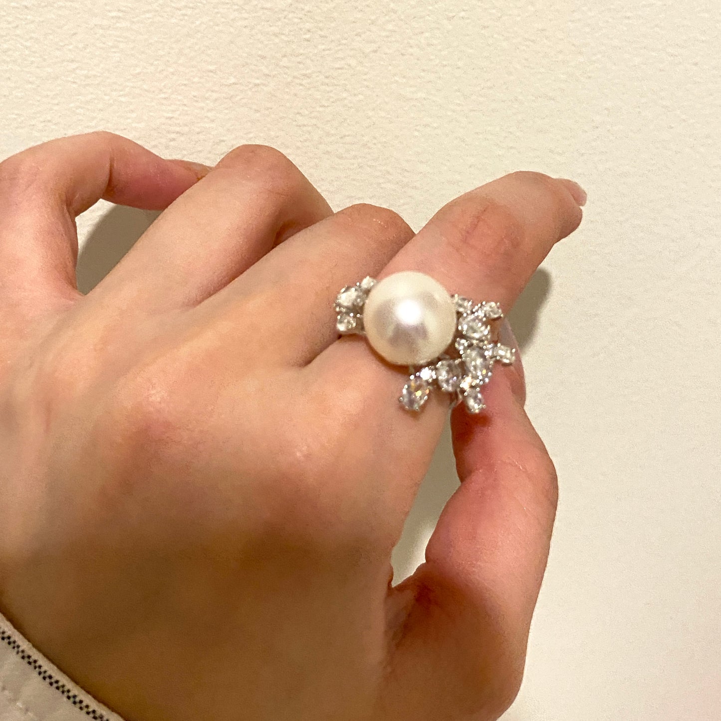 (Pre-order) Starry Fireworks Freshwater Pearl Ring FRS1220