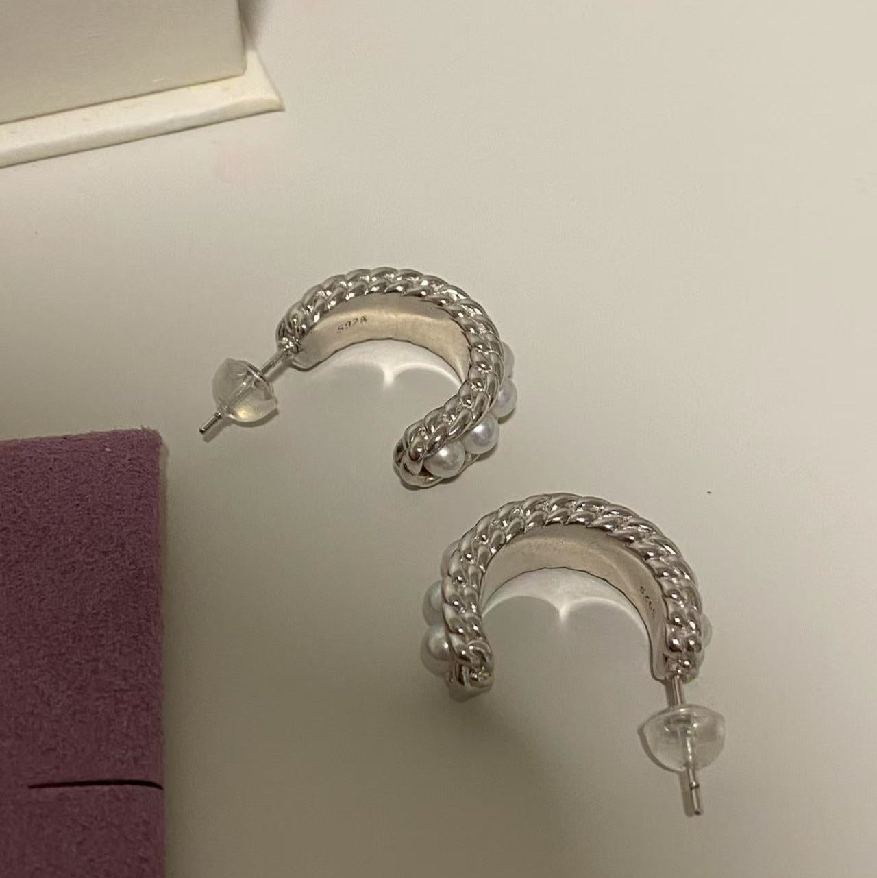 French Twist Freshwater Pearl Earrings FES0350