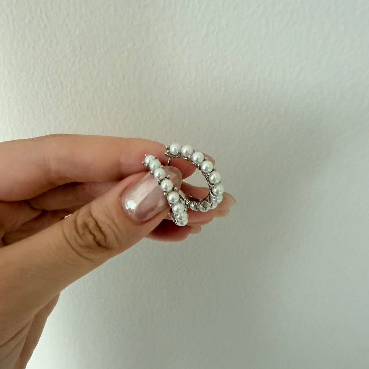 Donut Aurora Freshwater Pearl Earrings
