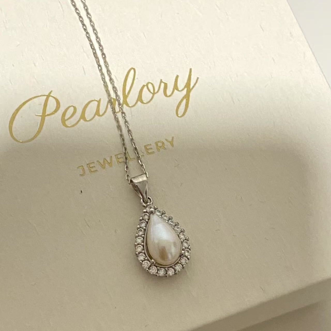 10-13mm Teardrop Freshwater Pearl Necklace FNS1013