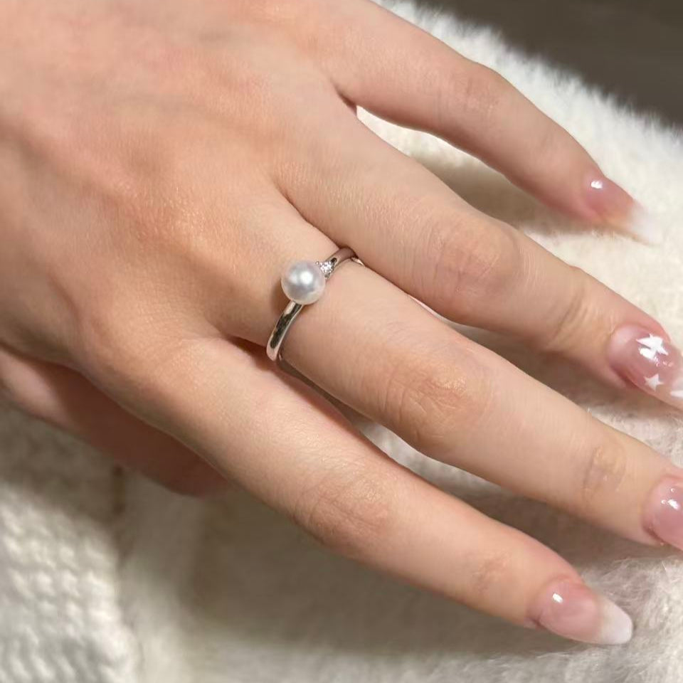 6mm Classic Aurora Freshwater Pearl Ring FRS0600