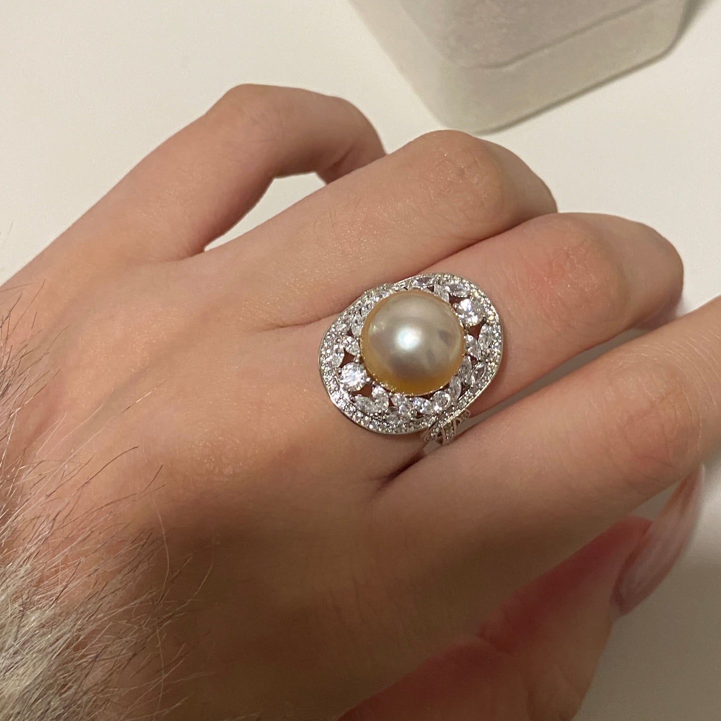 11-12mm Luxury South Sea Golden Pearl Ring SGR1112