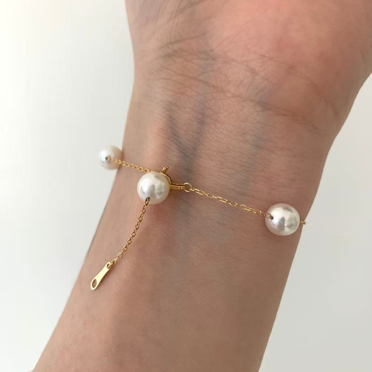 18K Gold Gypsophila Akoya Pearl Bracelet