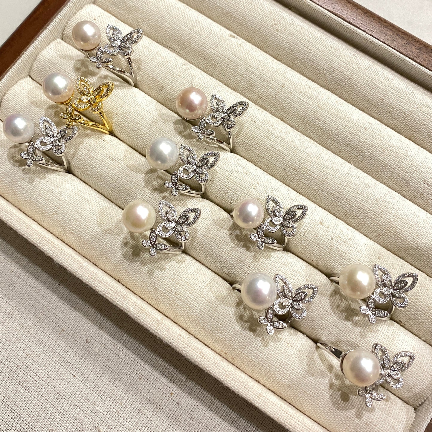 (Pre-order) Popular Butterfly Freshwater Pearl Ring PEFRS0100