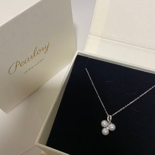 (Pre-order) 6-6.5mm Cherry Aurora Freshwater Pearl Necklace FNS6650