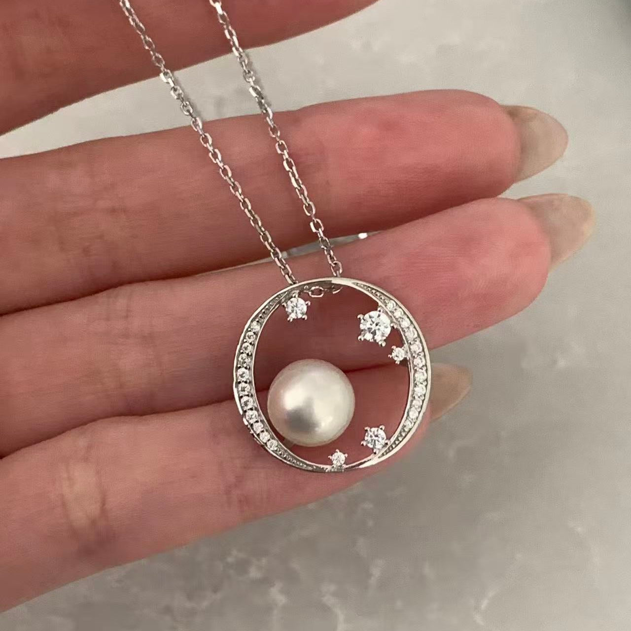 8-9mm “Round Harmony” Australian South Sea Pearl Necklace