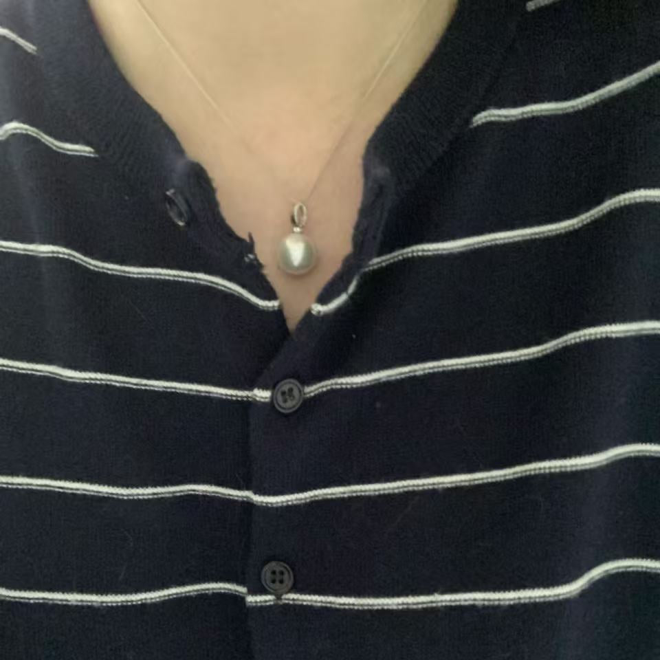 12-13mm 18K White Gold Australian South Sea Pearl Necklace