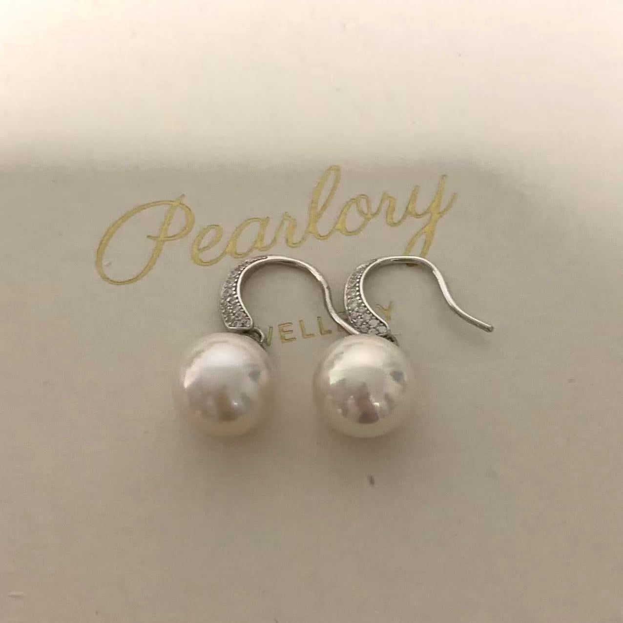 12mm Classic Freshwater Pearl Hook Earrings