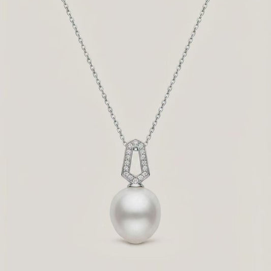 14-15mm Small Shield Australian South Sea Pearl Necklace