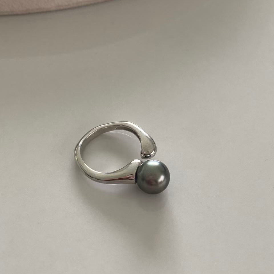 9mm Tahitian Pearl Statement Ring