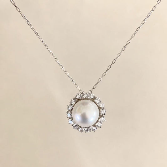 12-13mm Sunflower Freshwater Pearl Necklace